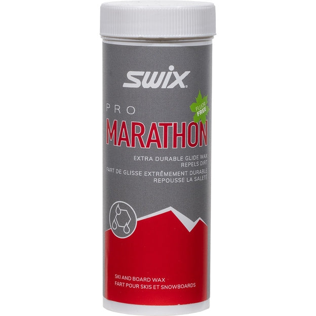 Swix Marathon Fluor-Free Glide Wax - Black Powder | 40g